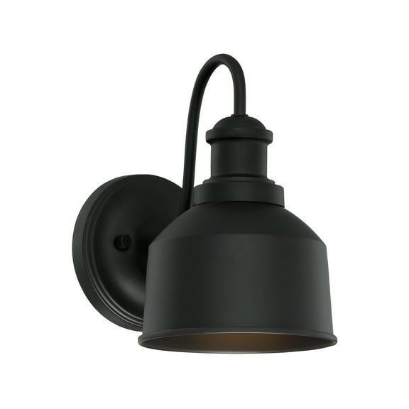 Trade Winds Lighting 1-Light Wall Sconce In Matte Black