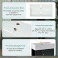 thumbnail image 5 of Freestanding Bathroom Vanity with Sink, Bathroom Sink Storage Cabinet with Soft Closing Door and Left Side Storage, Modern Single Sink Bath Vanity for Small Spaces, Black, 5 of 8