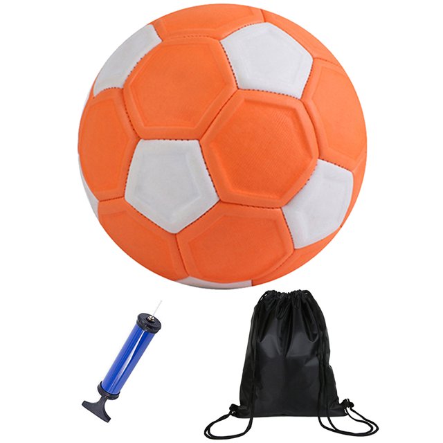 Curve Ball Entertainment Curve Ball Adulto No. 5 La Pelota Patear Fútbol Curvo (juego 3 Piezas Fútbol Naranja)