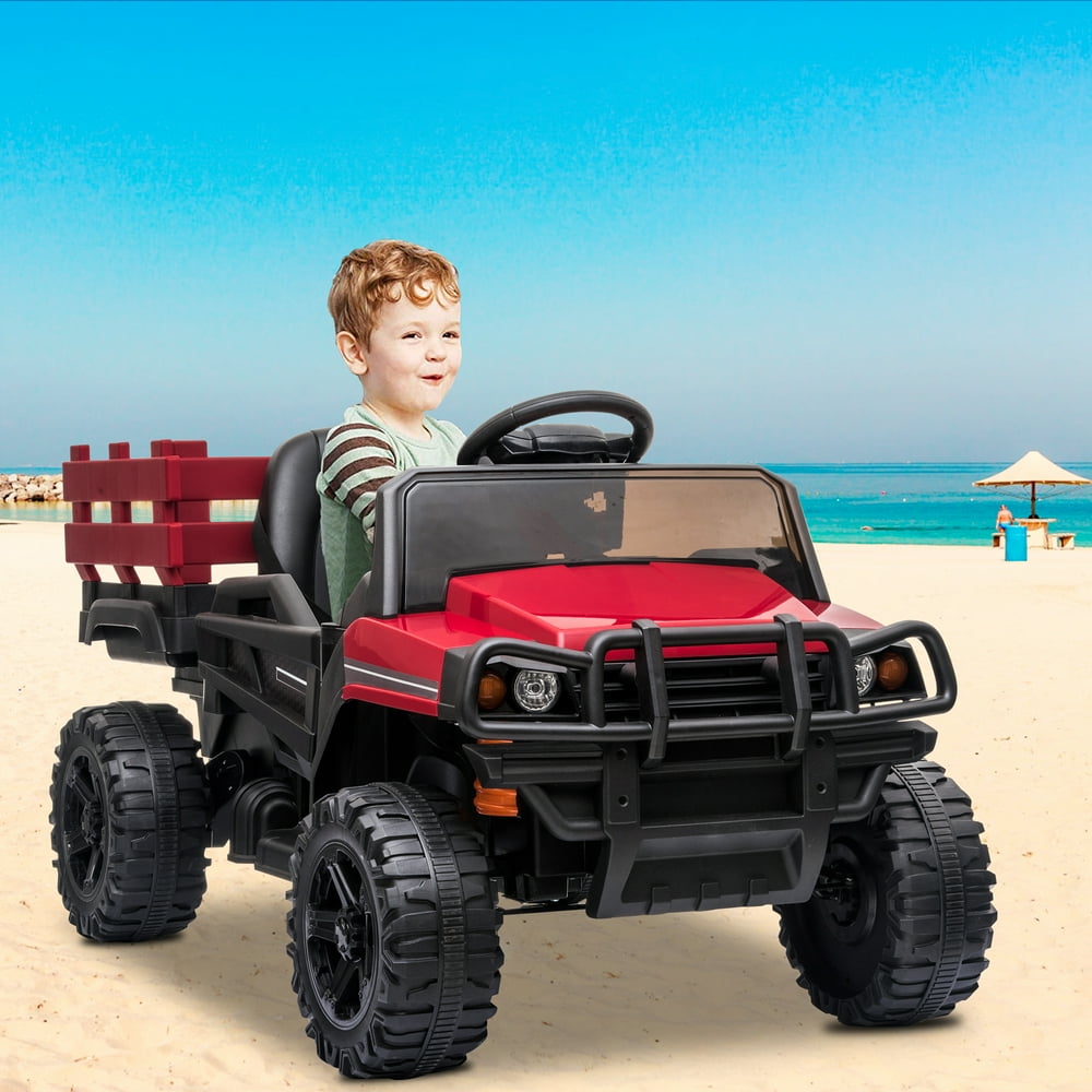Kids Power 4 Wheels Toy Car, 12V Ride Ons Truck Electric Cars with Remote Control, Outdoor Ride
