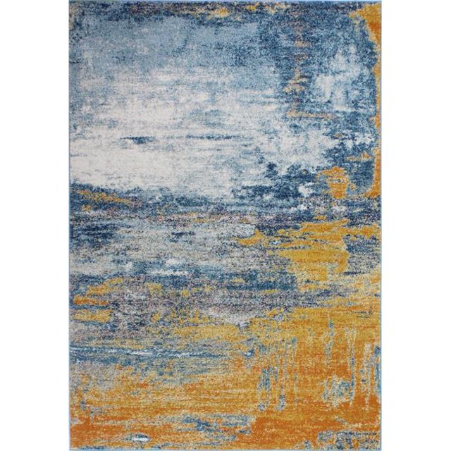 Bashian E110-MULTI-76X96-5472A Bashian Everek Collection Contemporary Polypropylene Machine Made Area Rug, Multicolor - 7 ft. 6 in. x 9 ft. 6 in.