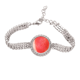 thumbnail image 1 of La textura de la carne comida sashimi de salmon Pulsera de tobillera de cadena de tenis, joyería de diamantes, 1 of 3
