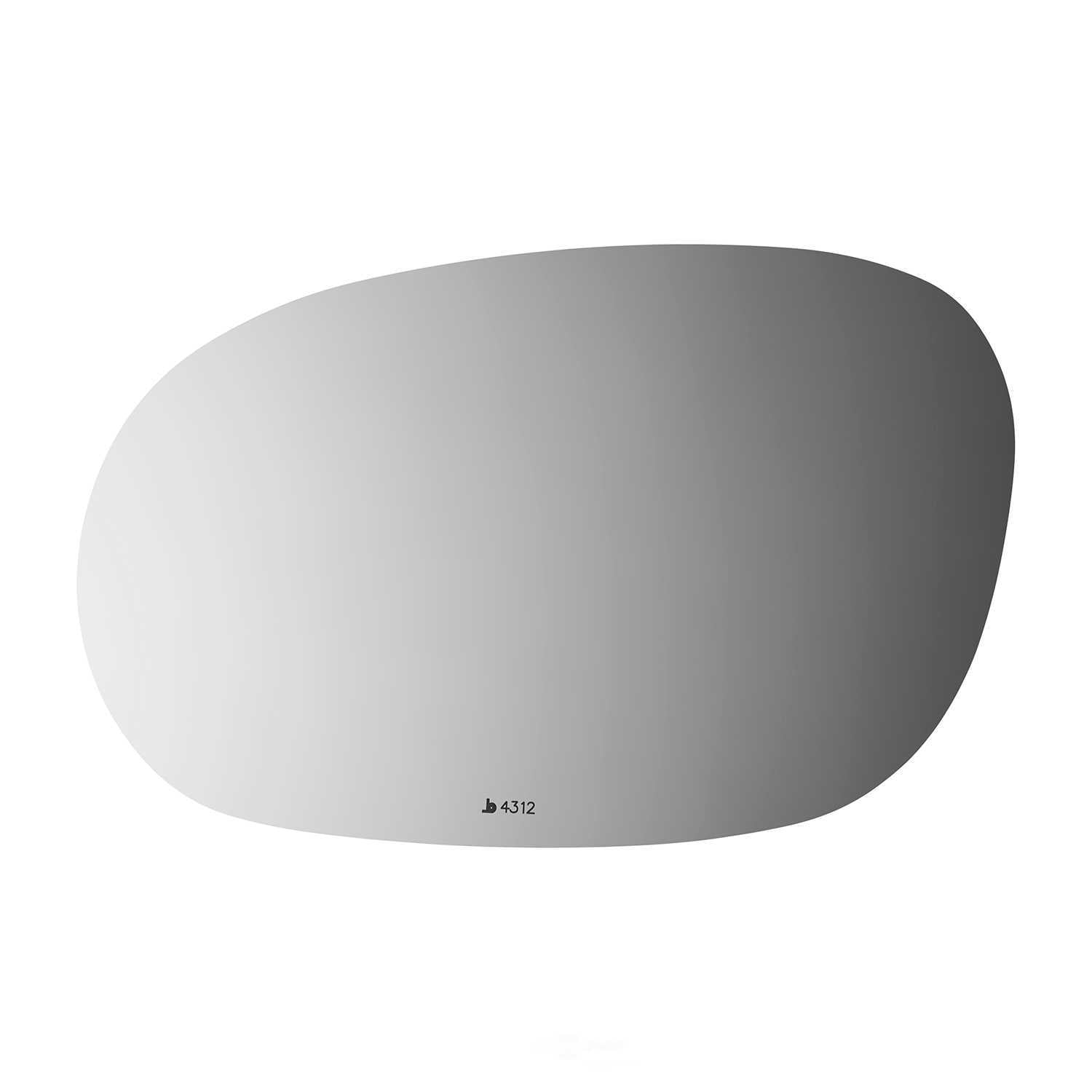 Burco Side View Mirror Replacement Glass - Clear Glass - 4312