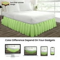 thumbnail image 4 of SGI Bedding 21 Inch Ruffled Bed Skirt | Microfiber Bed Skirt | Fade Resistant, Wrinkle Free, Anti-static, Decorative, Extra Storage Space, Clutter-Free |Full, Sage, 4 of 8