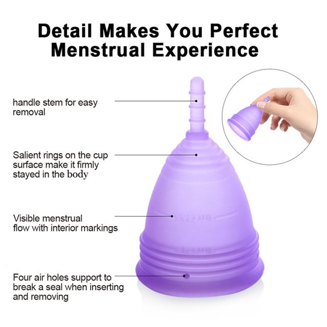 Colector Menstrual De Silicona Médica Sin Fugas Suministro Menstrual Cómodo Y Seguro Para Mujeres ANGGREK Otros