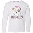 thumbnail image 3 of Inktastic Big Sis Panda Sister Announcement Long Sleeve Youth T-Shirt, 3 of 5