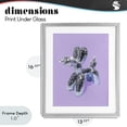 thumbnail image 4 of Stupell Industries Art Deco Disco Balloon Animal on Lilac Gray Framed Print Under Glass, 13 x 16, by LISH Creative, 4 of 8