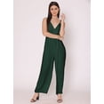 thumbnail image 6 of HERE&NOW Women's Solid Jump Suit Dress Ankle Length Strappy Deep Neck Summer Wear Slip On Attched Top And Bottom Set, 6 of 7