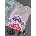 thumbnail image 3 of Stay Single Cool Face T-Shirt Women -Smartprints Designs, Female Large, 3 of 4