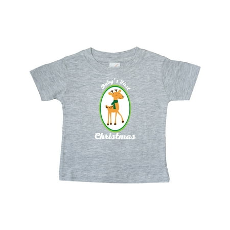 

Inktastic Babys First Christmas Reindeer Gift Baby Boy or Baby Girl T-Shirt