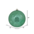 thumbnail image 2 of Vickerman 10" Christmas Ornament Ball, Sea Foam Shiny Mercury Finish, Shatterproof Plastic, Holiday Christmas Tree Decoration, 2 of 2