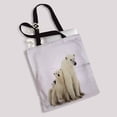 thumbnail image 2 of PKQWTM Polar She Bear With Two Small Bear Cubs Canvas Shoulder Bags Handbags Tote Bags Shopping Bag, 2 of 2