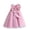 Pink, variant on WOLLED Kids Baby Girls Princess Dresses Toddler with Bowknot Tutu Dress for 2-9 T Girls Sleeveless Solid Color Party Gown
