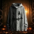 thumbnail image 2 of CONROSES Mens Halloween Hoodies Spooky Ghost Face Graphic Long Sleeve Novelty Pullover Hoodie for Men Fall Hooded Sweatshirts with Pocket, 2 of 4