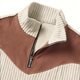 thumbnail image 4 of Ceisia Men's Casual Striped Half Button Round Neck Pullover with Pocket Daily Fashion Top Gift, 4 of 8