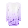 thumbnail image 5 of Kaondbfi Women Heart Print Sweater Valentine’s Day Pullovers Long Sleeve Round Neck Knitted Blouse Casual Loose Sweatshirt Surprise Gifts for Your Dear, 5 of 5