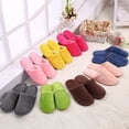 thumbnail image 7 of Men Warm Home Plush Soft Slippers Indoors Winter Floor Bedroom Shoes Washable Reusable House Slippers Comfortable Casual Navy 42-43, 7 of 7
