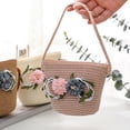 thumbnail image 3 of Bolsos De Paja Hechos A Mano Para Niños De Verano, Bolsos De Hombro, Bandolera De Flores Bonitas Para Niños Methold AP006969-01, 3 of 6