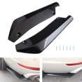 thumbnail image 1 of 2x Car Auto Rear Bumper Lip Diffuser Splitter Canard Protector Top Gloss Black, 1 of 11