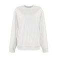 thumbnail image 5 of Womens Oversized Tshirt Women's Fashion Casual Round Neck Loose Long Sleeve Solid Color Sweatshirt, 5 of 6