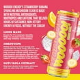 thumbnail image 4 of Wooooo! Energy Ric Flair Sparkling Adaptogenic Mushroom Energy Drink | Natural Antioxidants & Nootropics | Lion’s Mane & Cordyceps | 150mg Caffeine | 12 Pack (Strawberry Banana), 4 of 6