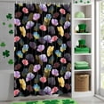 thumbnail image 4 of Shower Curtain, Spring Watercolors Flowers Waterproof Shower Curtain Set with Hooks for Bathroom Showers,Stalls and Bathtubs,72x72In Fields Floral Art, 4 of 9