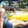 thumbnail image 4 of Nevlers Yellow Inflatable Lounger with Travel Bag and Pockets, 4 of 9