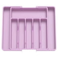 thumbnail image 6 of Utensil Drawer Organizer,Silverware Organizer,Large Silverware Drawer Organizer,Expandable Utensil Tray for Kitchen,BPA Free Flatware and Cutlery Holder,Large(13-22''W,15''D),Purple, 6 of 9