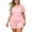Pink, variant on Eternatastic Plus Size Women's 2 Piece Pajama Set Short Sleeve Crew Neck Casual Loungewear Sleepwear Outfits 3XL Pink