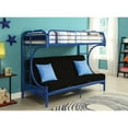 Acme Eclipse Twin XL Over Futon Metal Bunk Bed, Black