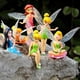thumbnail image 1 of uds., hada de las flores, familia, miniatura, hada de las flores, niñas, casa de muñecas, adornos de jardín, accesorios, estatuilla, estatua para bricolaje, juego de decoración de jardín de hadas, dec JFHHH pequeña, 1 of 4