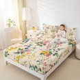 thumbnail image 4 of Homewish Country Floral Bed Sheets,Natural Plant King Sheets,Colorful Flower Sheet Set For Men Women,Super Cozy Room Decor,4 Pieces, 4 of 7