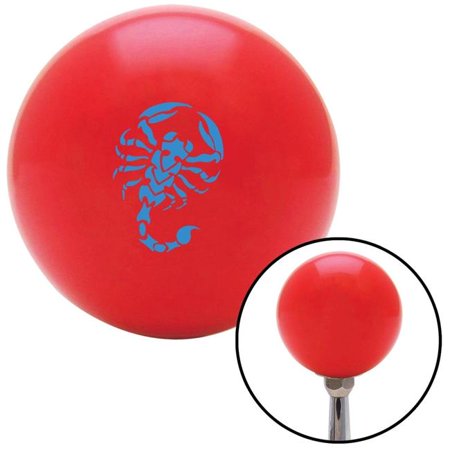 American Shifter Blue Scorpion Red Shift Knob with M16 x 1.5 Insert Shifter Auto Manual Custom Brody