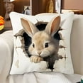 thumbnail image 5 of Djunllk Pillow Covers 18x18, Spring & Easter Cozy & Breathable Holiday Home Farmhouses Decorative Pillowcases, 5 of 6