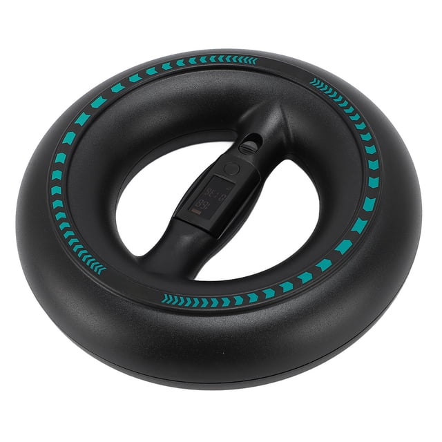 Smart Display Wrist Trainer Ball, Enhanced Grip Wrist Strengthener Forearm Exerciser Ball with Curved Handle for Arm Finger Chest Back Muscle, Suitable for Home or Office
