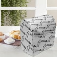 thumbnail image 3 of Arrow Stand Mixer Cover, Monochrome Style Striped on a Plain Background Drawn by Hand, Kitchen Appliance Organizer Bag Cover with Pockets, 5 Quarts, Charcoal Grey and White, by Ambesonne, 3 of 4