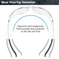 thumbnail image 3 of Gafas de seguridad Salfboy, paquete de 100, gafas transparentes ANSI Z87.1, 3 of 7