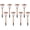 Brown, variant on Solar Outdoor Pathway Lights Matt Black Stainless Steel Painted LED Lights for Garden Landscape Path Yard Driveway (black-8pack)