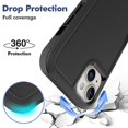 thumbnail image 2 of Pour iPhone 15 Plus Étui de Protection Double Couche PC+TPU Antichoc, 2 of 5