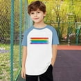 thumbnail image 4 of Zpanxa Girls Shirts Color Print Short Sleeve T Shirt Summer Oversized Crewneck Basic Tee With Polyester Spandex 7 Years, 4 of 6