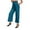 Sky Blue, variant on Kvture Women's Capri Pants Drawstring Casual Palazzo Trousers with Pockets Loose High Waisted Wide Leg Lounge Pants Mint Green XXL
