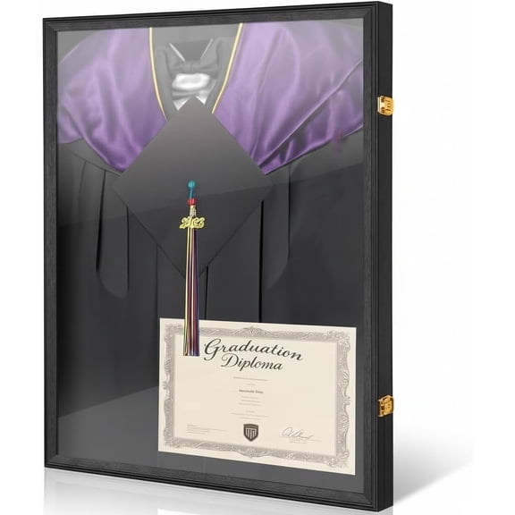 CRDC Large Graduation Shadow Box Frame, Black(30*22 in)