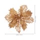 thumbnail image 2 of 1 juego de 12 piezas de adornos navideños para árbol: flores de Nochebuena brillantes, flores artificiales huecas., 2 of 8