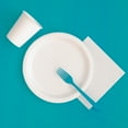 thumbnail image 7 of Way to Celebrate! Teal Plastic Round Tablecloths, 84in, 2ct, 7 of 7