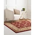 thumbnail image 3 of Rugs.com Aditi Collection Rug – 7' 10 Square Red Low Rug Perfect For Living Rooms, Kitchens, Entryways, 3 of 9