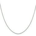 thumbnail image 1 of 10K White Gold 0.90mm Diamond Cut Cable Chain 16 Inch, 1 of 3