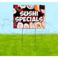 thumbnail image 1 of Sushi Specials (18" x 24") Yard Sign, Includes Metal Step Stake, 1 of 6