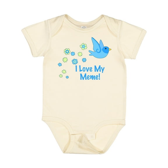 Inktastic I Love My Meme Boys Baby Bodysuit