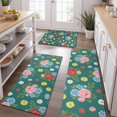 thumbnail image 2 of Pioneer Flower Floral Print Pattern Kitchen Rugs Sets Of 3,Kitchen Runner Rugs Non Skid Washable,Decorative Kitchen Floor Mats for Kitchen,Sink,Laundry,17X30 Inch + 17X47 Inch + 17X59 Inch, 2 of 6