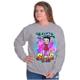 thumbnail image 3 of Betty Boop Air Brushed Supastar Women Crewneck Sweatshirt Brisco Brands M, 3 of 6